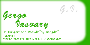 gergo vasvary business card